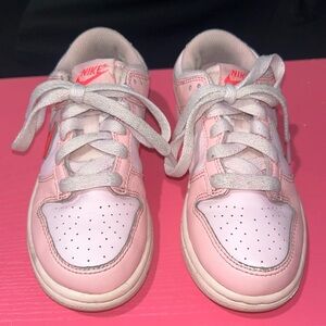 Pink on pink Preschool Jordan Ones Size 12.5